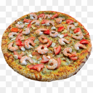 #7 Pesto Shrimp - Итальянская Пицца С Помидорами, HD Png Download