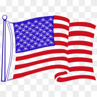 This Free Icons Png Design Of American Surveillance - High Resolution American Flag Vector, Transparent Png
