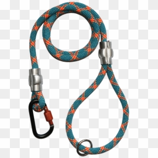 Turquoise & Orange Dog Leash, Professional Climbing - Skipping Rope, HD Png Download
