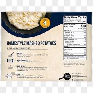 Fullsize Of Microwave Mashed Potatoes - Mashed Potato, HD Png Download