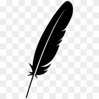 The Free Silhouette Of Feather,silhouette, Obsolete, - Feather Png Vector, Transparent Png