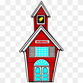 School Building Architecture Red Png Image - School Clipart Clear Background, Transparent Png