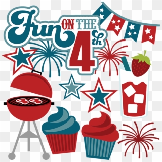 4th Clipart Fourth July Food - 4th Of July Fun Clipart, HD Png Download