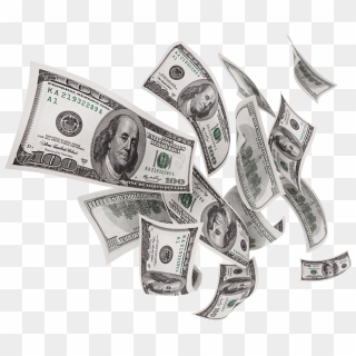 Money Flying Png - 100 Dollar Bill, Transparent Png