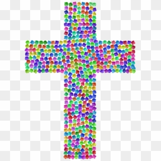 Christian Cross Crucifix Christianity Christian Church - Colorful Cross Transparent Background, HD Png Download