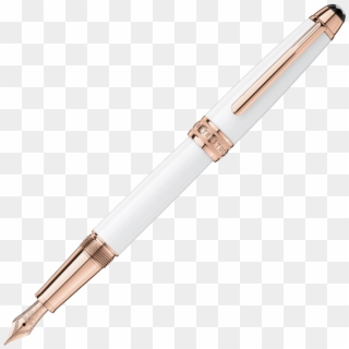 Prev - Montblanc White Fountain Pen, HD Png Download