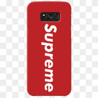 Supreme Red Cover Case For Samsung Galaxy S8 Plus - Supreme Font, HD Png Download
