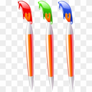 Paintbrush Painting Color - Pincel Con Pintura Verde, HD Png Download