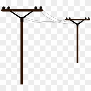 Pole Vector - Power Lines Clip Art, HD Png Download