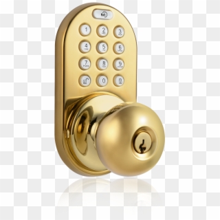 Keyless Entry Knob Door Lock With Rf Remote Control - Door Handle Transparent Background, HD Png Download