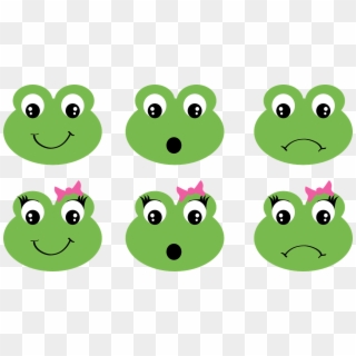 Frog Faces Girl Ribbon Bow Png Image, Transparent Png