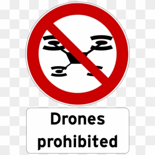 Drones Prohibited With Additional Sign - No To Martial Law, HD Png Download