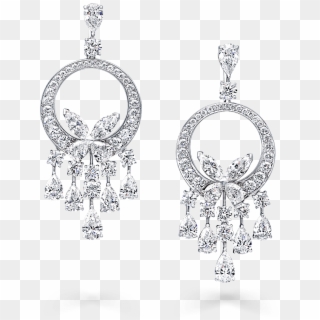 Classic Butterfly Chandelier Diamond - Pendant, HD Png Download