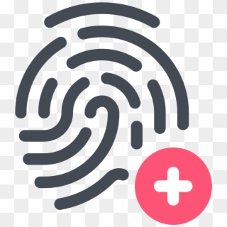 Add Icon Free - Add Fingerprint Icon Png, Transparent Png