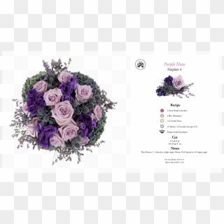 Fbn Arrangement And Recipe 0004 Gem Purple Haze Copy - Bouquet, HD Png Download
