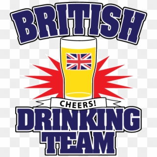 Clip Art British Drinking Team Cheers Beer Glass Pint - Emblem, HD Png Download