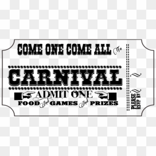 Blank Carnival Tickets Invitations Templates 23695 - Apply Now, HD Png Download