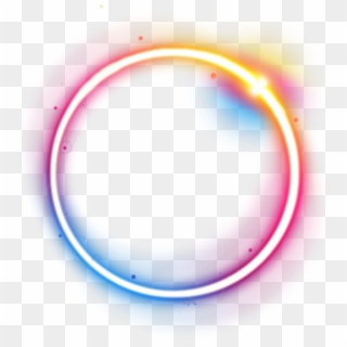 Transparent Neon Circle - Neon Rainbow Circle Png, Png Download