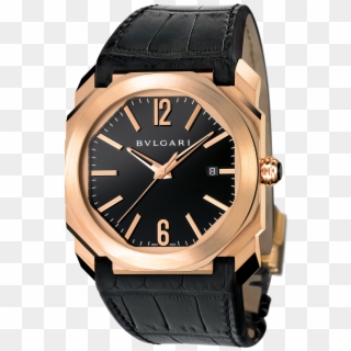 Octo Watch Watch Rose Gold Black, HD Png Download