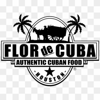 Flor De Cuba Restaurant - Black And White Palm Tree, HD Png Download