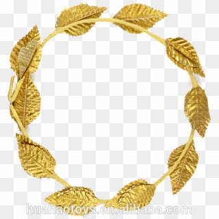 Carnival Party Accessory Gold And Green Leaf Roman - Necklace, HD Png Download
