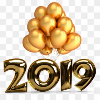 New Year 2019 Balloons - 2019 Transparent New Year 2019, HD Png Download