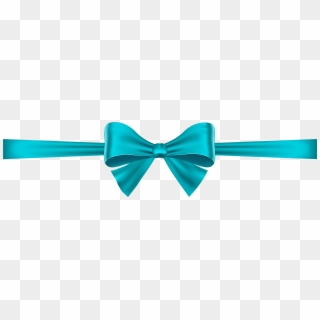 View Full Size - Blue Ribbon Bow Transparent, HD Png Download
