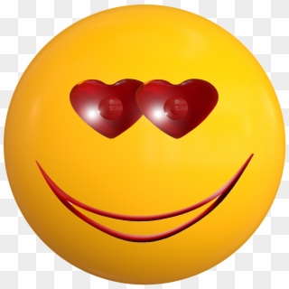 Smile Emoticon Love Ball Face Png Image - Smiley, Transparent Png