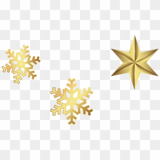 Gold Snowflakes Search Result Cliparts For Gold Snowflakes - Snowflake, HD Png Download