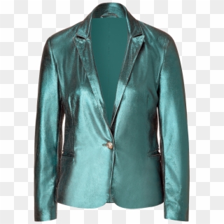 Faith Connexion Emerald Glitter Leather Jacket - Leather Jacket, HD Png Download