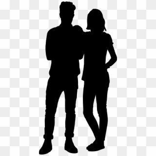 Couple - - Female People Silhouette, HD Png Download