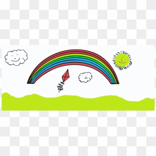 Happy Rainbow Cartoon - Circle, HD Png Download