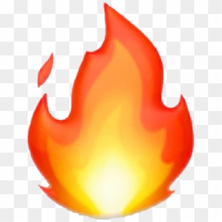 #emoji #fire #hot #flame #fireflame #snapstreak - Iphone Transparent Fire Emoji, HD Png Download