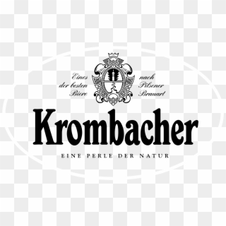 Krombacher Logo Black And White - Krombacher Brauerei, HD Png Download