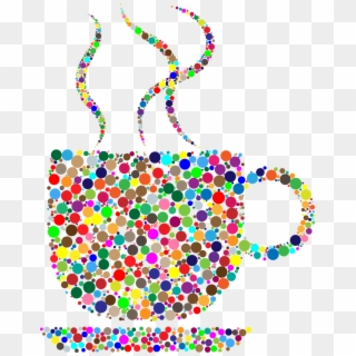 Coffee Cup Steam Hot Beverage Png Image - Colorful Coffee Cups Clipart, Transparent Png