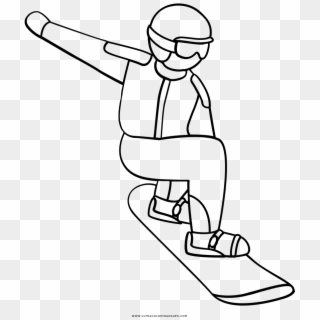 Png Royalty Free Stock Snowboarding For Free Download - Line Art, Transparent Png