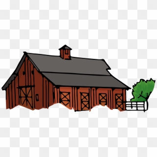 Drawing Farmhouse Poor House - Farm House Cartoon Png, Transparent Png