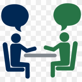 Untitled Design 2 - People Talking At A Table, HD Png Download