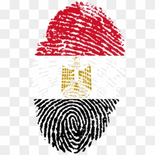 Egypt Flag Fingerprint Country Png Image - Uae Flag Fingerprint, Transparent Png