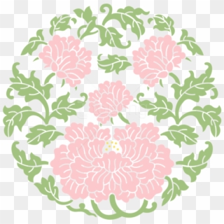 Download Floral Ornament Transparent Clipart Png Photo - Chinese Flower Pattern Vector, Png Download