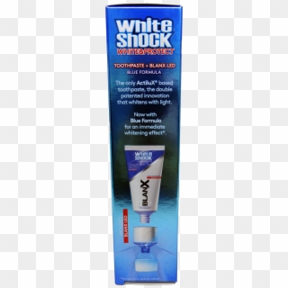 Blanx White Shock Toothpaste - Shaving Cream, HD Png Download