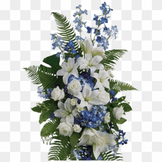 Royalty Free Download Fresh Photograph Of Where To - Blue And White Funeral Spray, HD Png Download