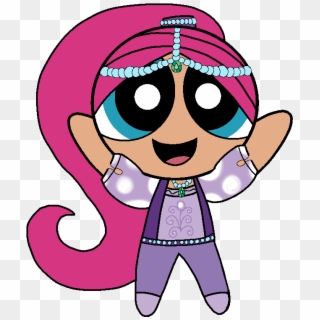 Shimmer In Powerpuff Girls Style By Marjulsansil - Powerpuff Girls Shimmer And Shine, HD Png Download