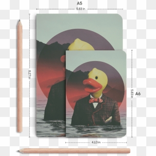 Dailyobjects Rubber Ducky Pill A5 Notebook Plain Buy - Painting, HD Png Download