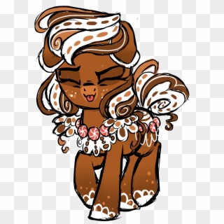 Rainjay-xx, Eyes Closed, Food, Food Pony, Gingerbread, HD Png Download