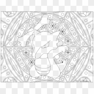 #105 Marowak Pokemon Coloring Page - Adult Coloring Page Pokemon, HD Png Download