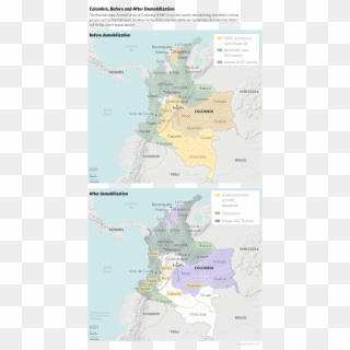 As The Farc Demobilization Continues, Specific Regions - Atlas, HD Png Download
