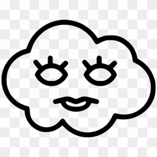 Png File Svg - Transparent Cloud With A Face, Png Download