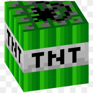 Tnt Minecraft Png - Minecraft Skin Green Tnt, Transparent Png