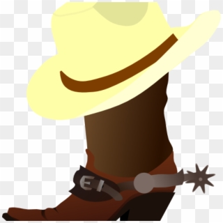 Free Old Clip Art Real And Vector - Clip Art Cowboy Hat And Boots, HD Png Download